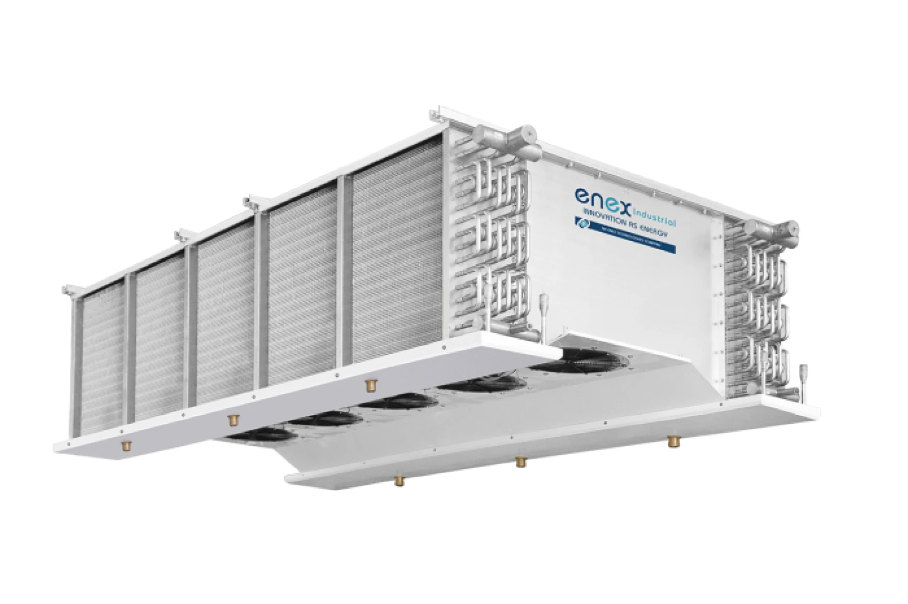 Dual Discharge Evaporators With Radial Fans