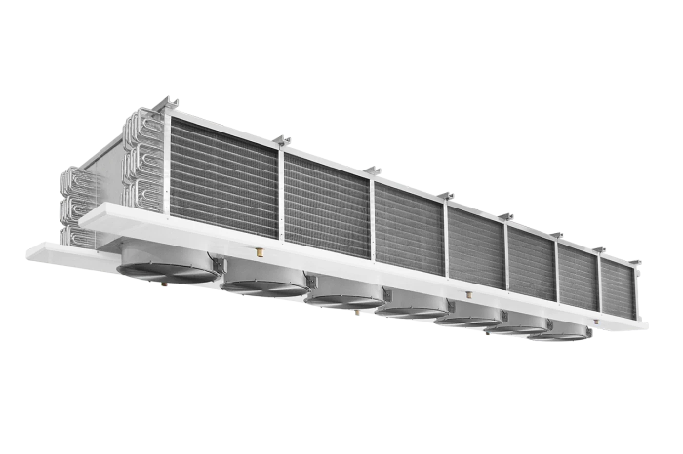 Dual Discharge Industrial Evaporators For Freezing Tunnels