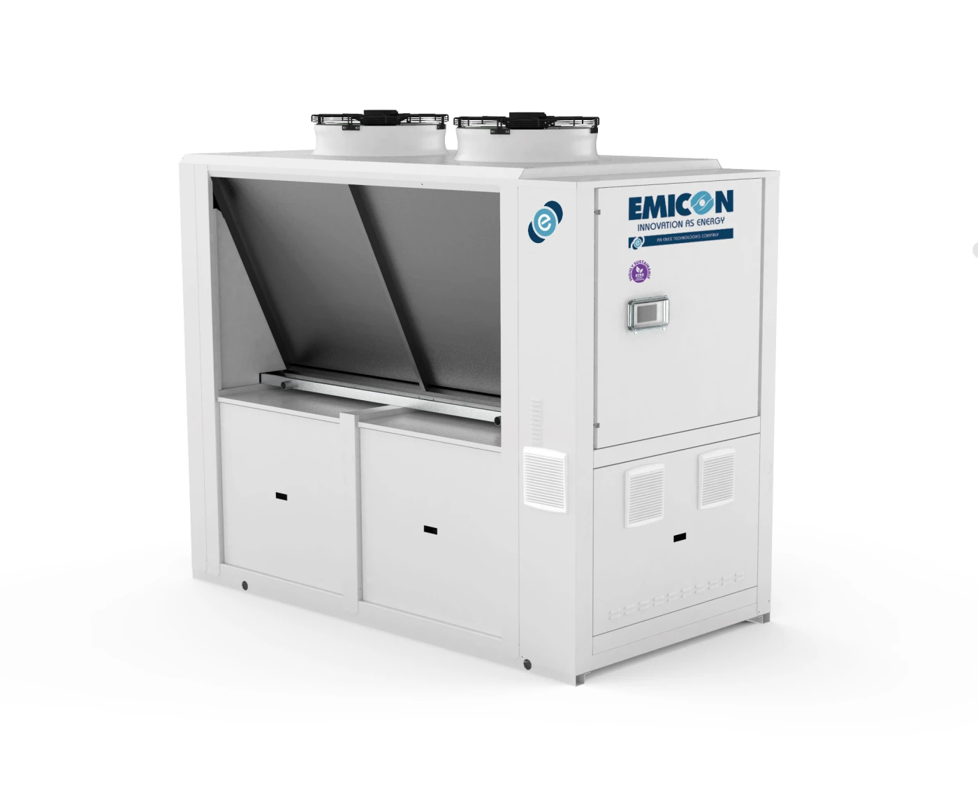 Luft-Wasser-Gerät mit Kolbenverdichter, 4 Rohre