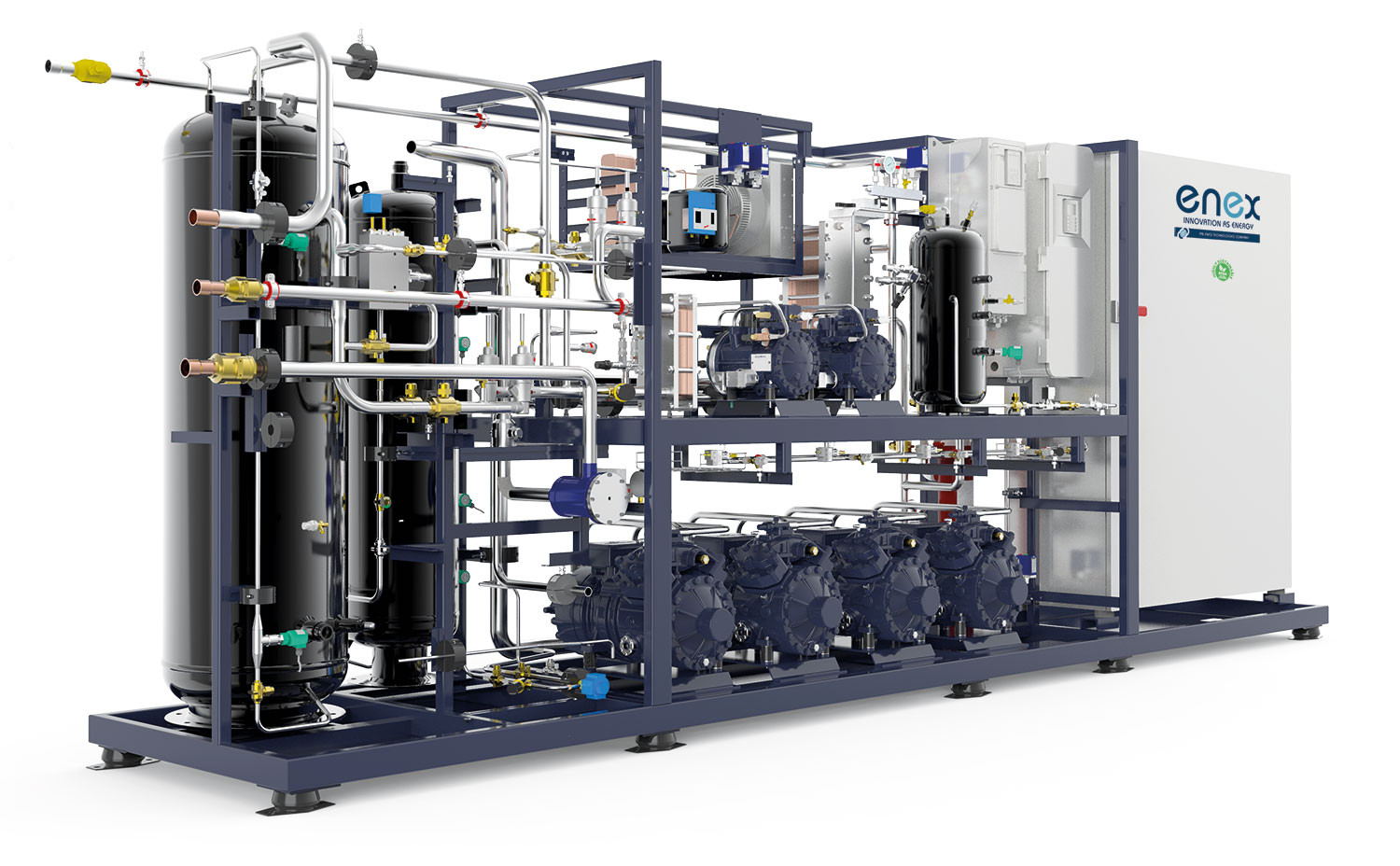 NKE CO2れんら君 UNC-WM01-CO2-H Senna CO₂ Refrigeration Rack | Enex Technologies