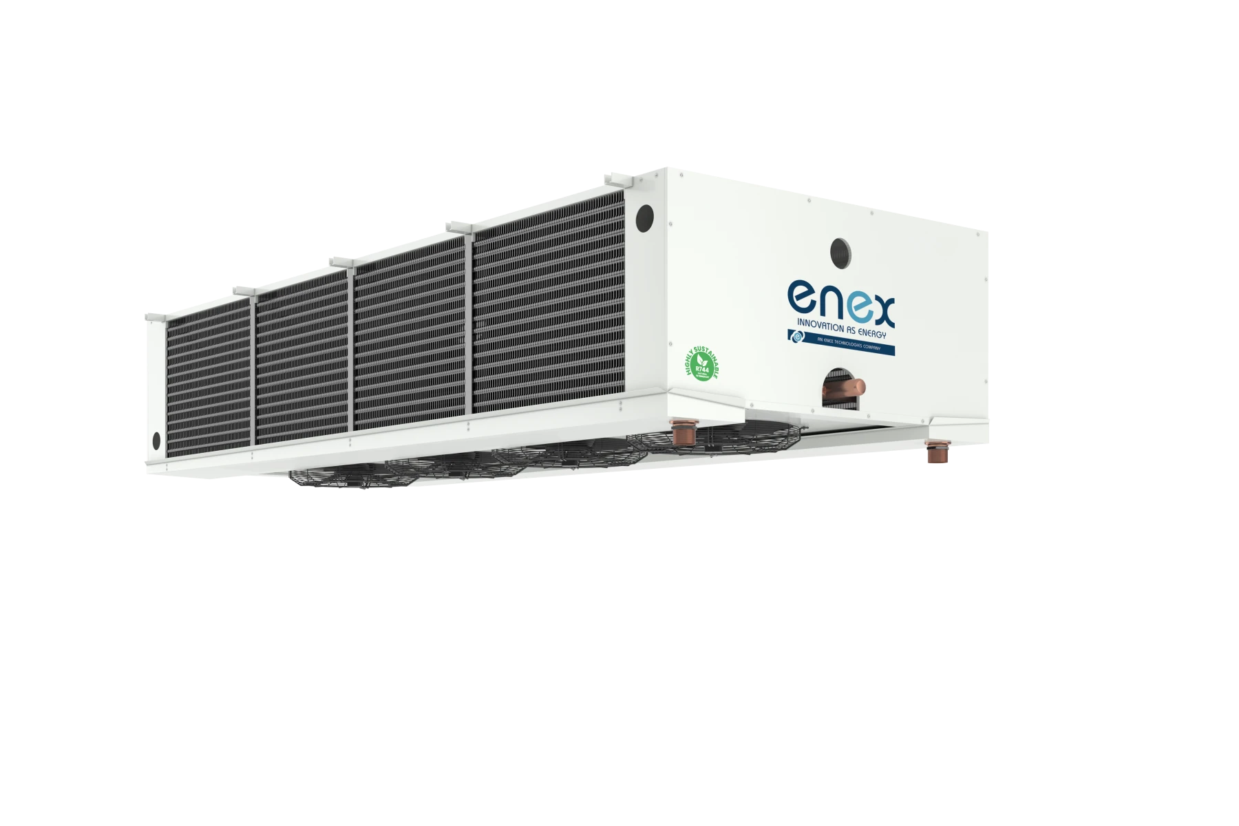 Dual flow industrial unit cooler