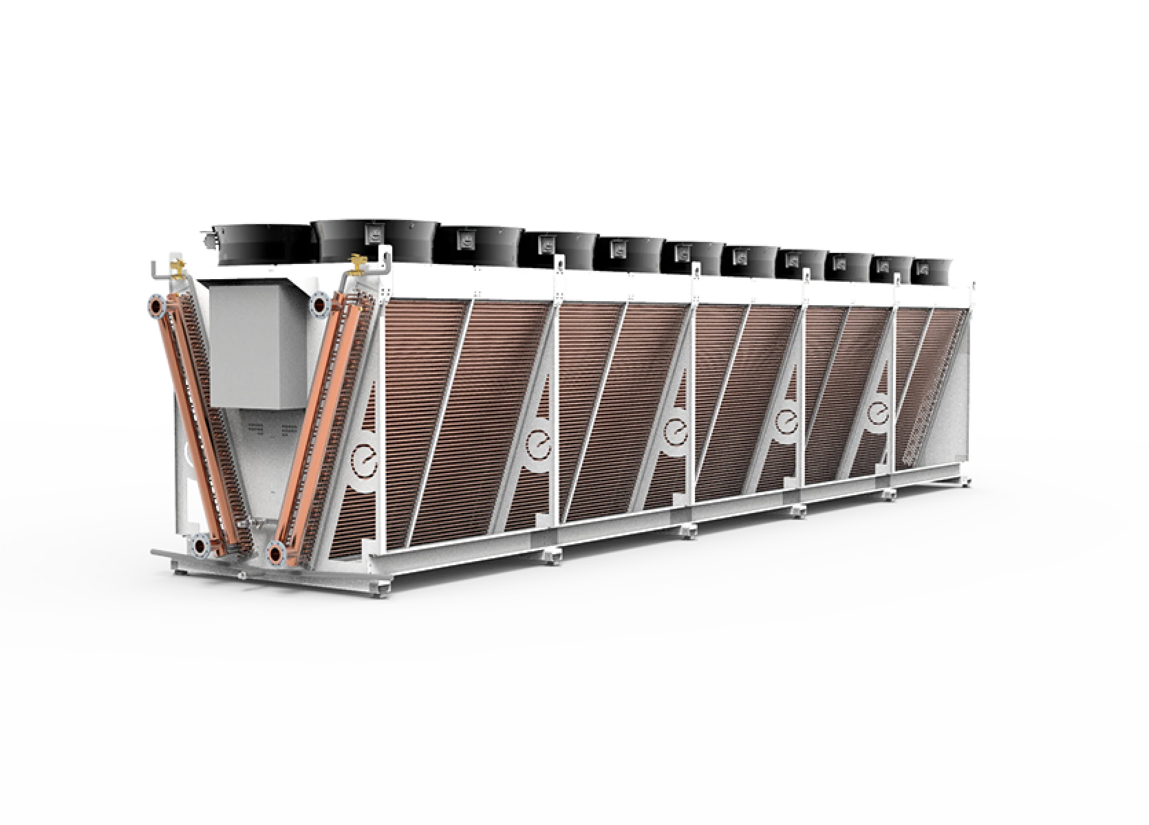 Dry cooler en forma de V