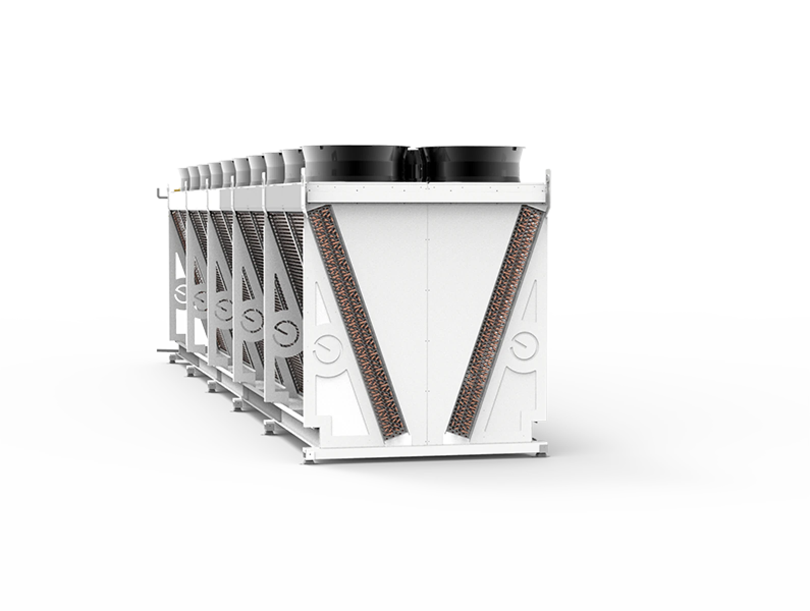 Dry cooler en forma de V